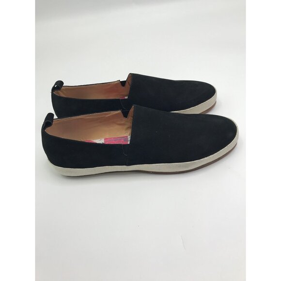 English Laundry Mens Wynne Nubuck Slip On Loafers Black 11.5 - Picture 4 of 7